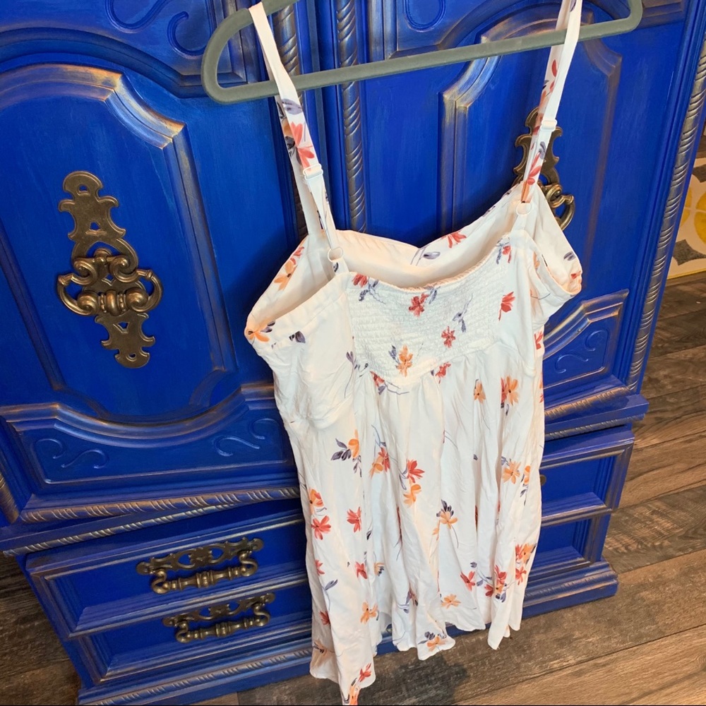 Torrid Plus Tank Dress White Floral Sundress 1XL - Picture 2 of 3